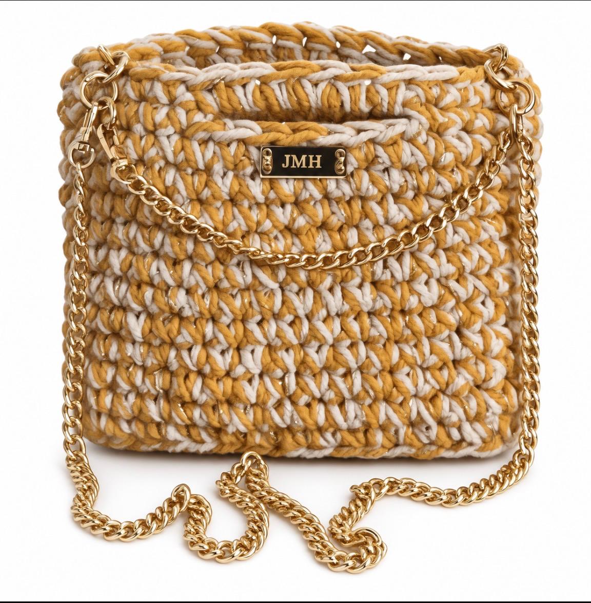 Harvest Gold Tote Macrame