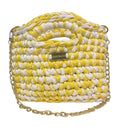 Sunbeam Crochet Tote yellow / white