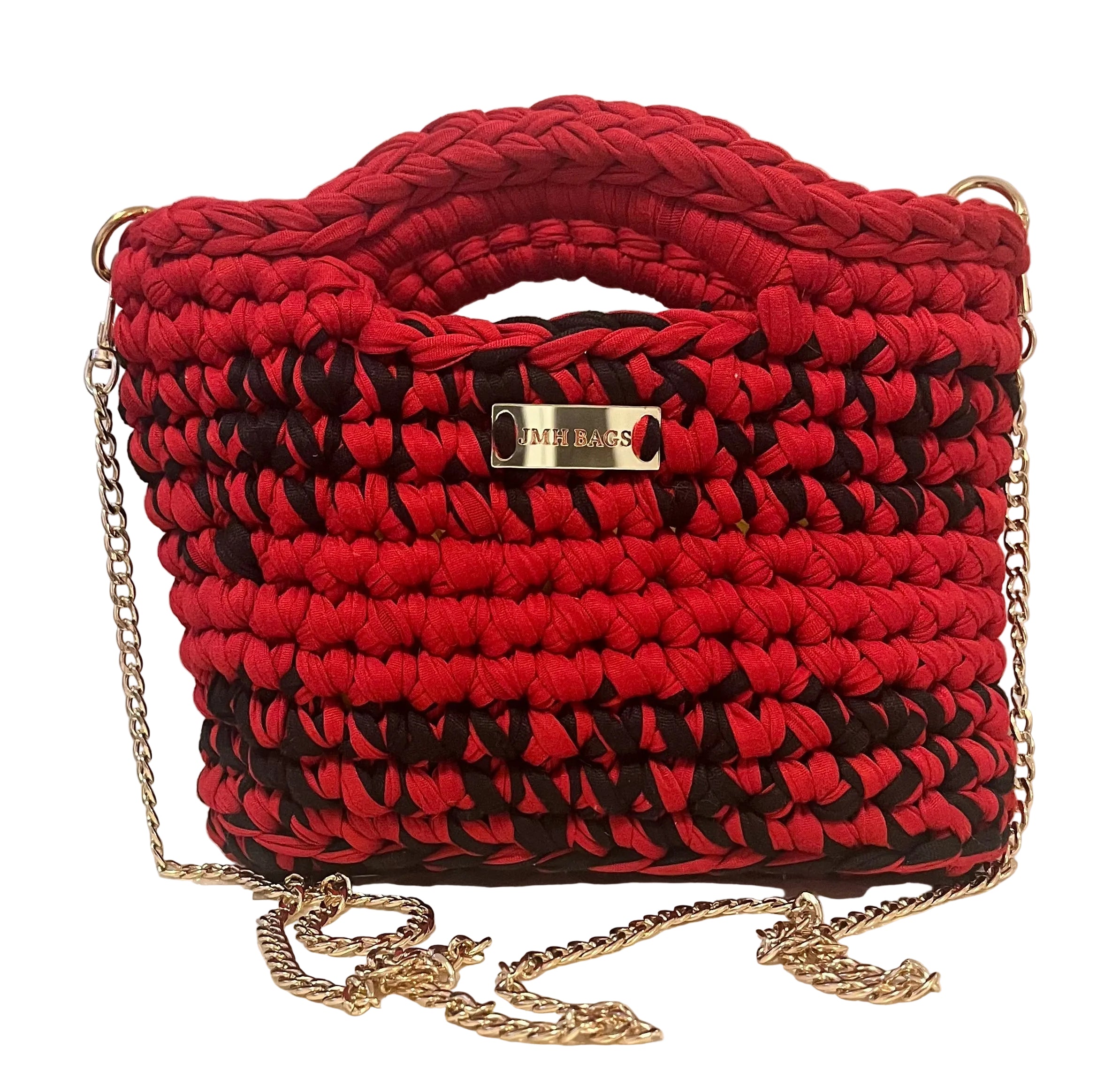 Midnight Rouge Tote Red /Black Yarn