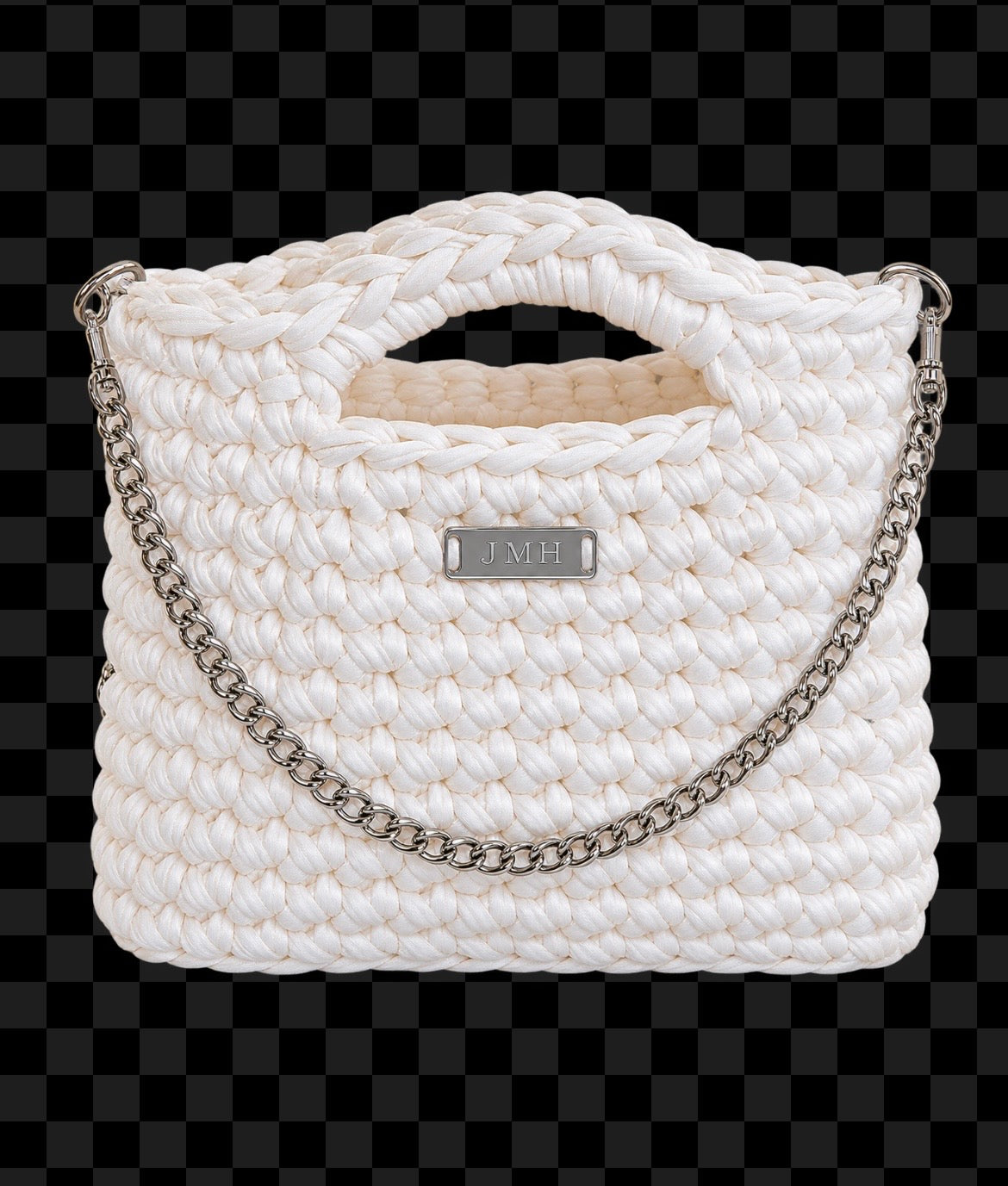 Tote pearl / silver Fleck Yarn