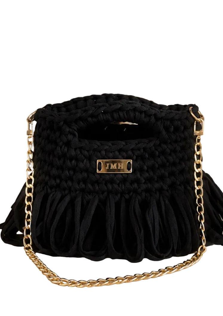 Midnight Loop Yarn Tote Black